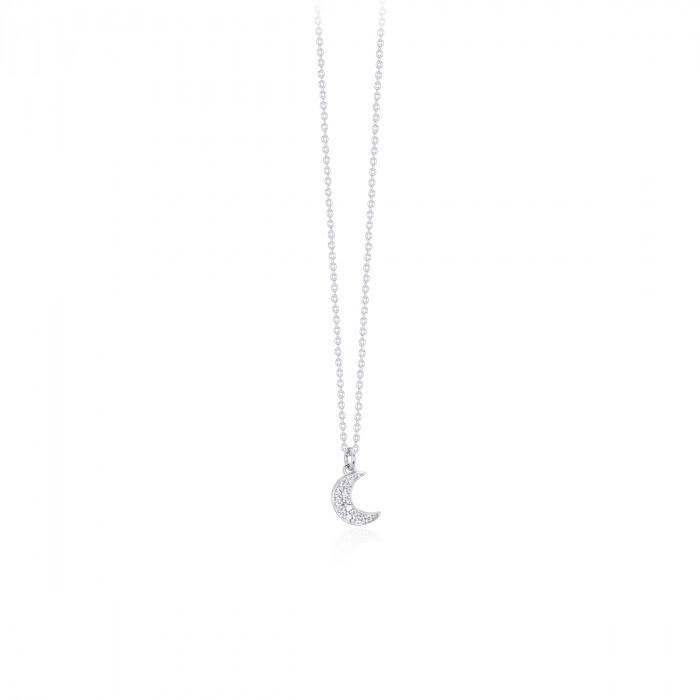 Girocollo pendente luna strass - gioielleriaperdichizzi.it