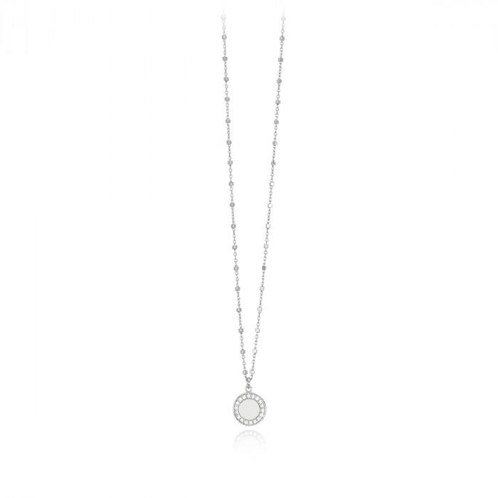 Girocollo pendente cerchio giro strass - gioielleriaperdichizzi.it