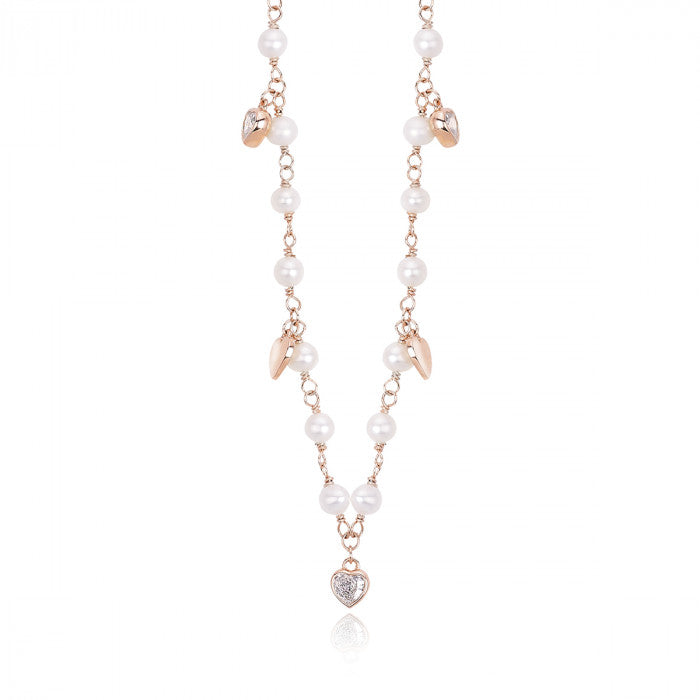 COLLIER ROSAIRE AVEC PERLES