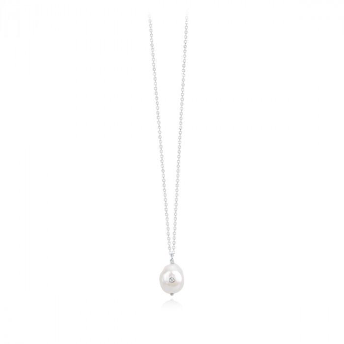 Girocollo pendente perla barocca zircone - gioielleriaperdichizzi.it