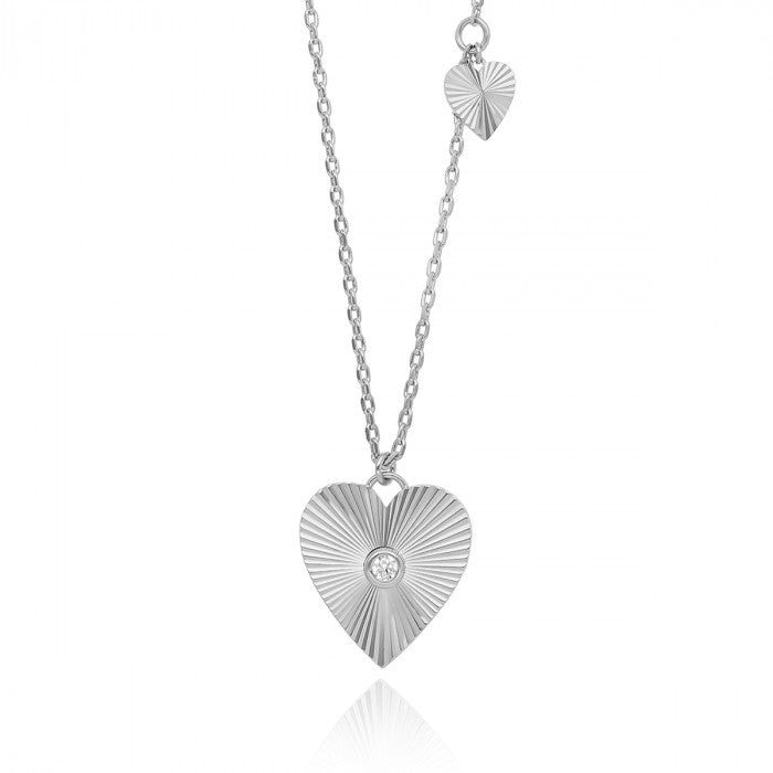 COLLIER COEUR AVEC RAYONS DE LUMIÈRE