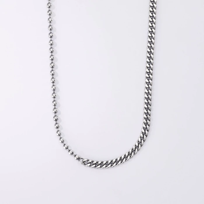 COLLIER chaîne boule et groumette