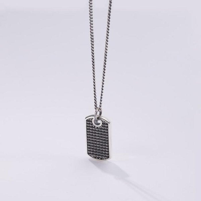 COLLIER PLAQUE PAVÉ