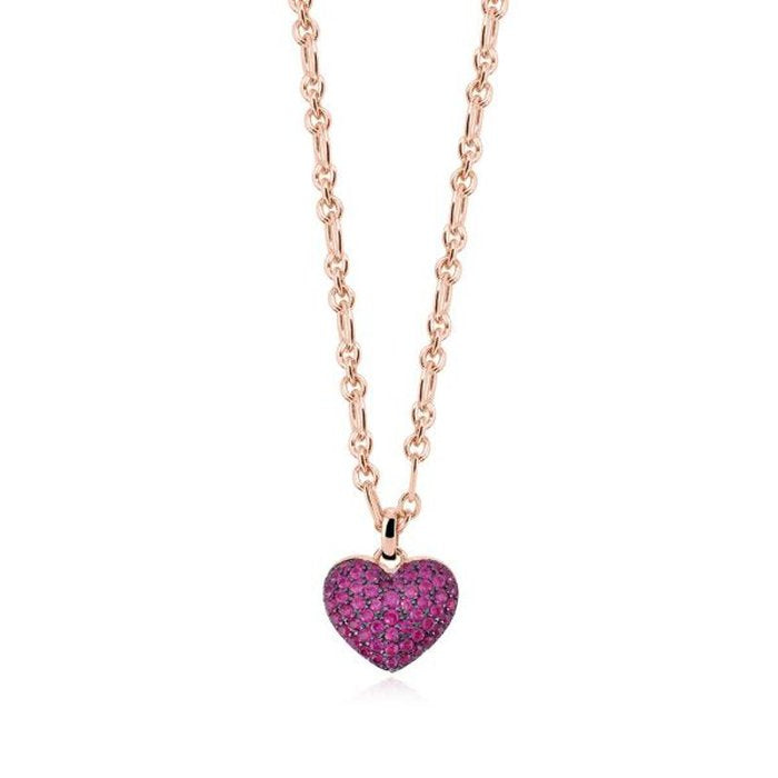 COLLIER COEUR PAVÉ