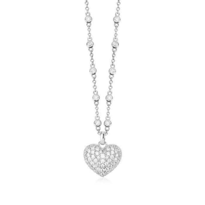 COLLIER COEUR PAVÉ
