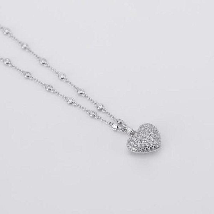COLLIER COEUR PAVÉ