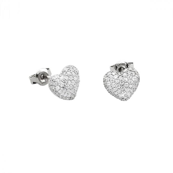 Orecchini halsketten cuore pavè strass - gioielleriaperdichizzi.it