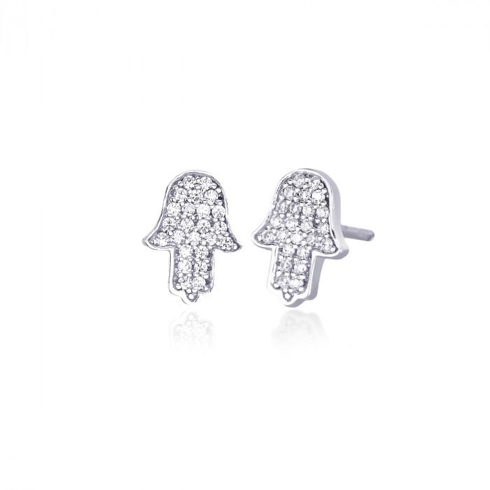 Orecchini mano di fatima pavè strass - gioielleriaperdichizzi.it