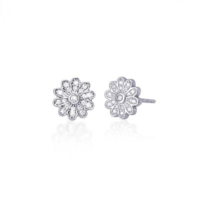 Orecchini fiore pavè strass - gioielleriaperdichizzi.it
