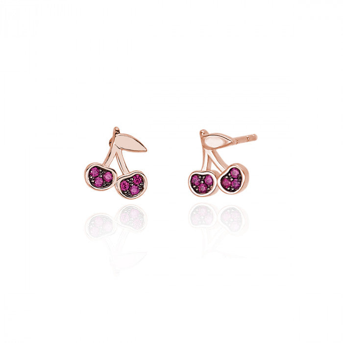 BOUCLES D'OREILLES CERISES