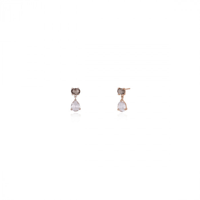 BOUCLES D'OREILLES EN CRISTAL DE ROCHE