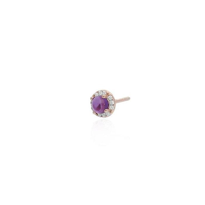 AMETHYST COLORED SINGLE EARRING