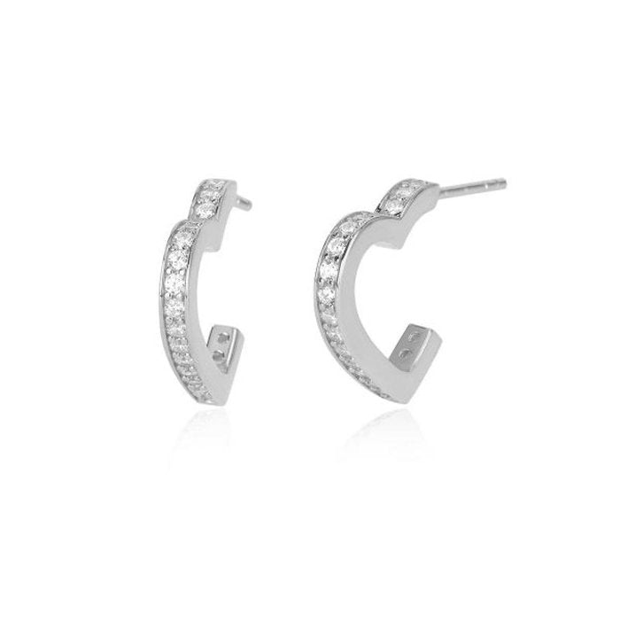 BOUCLES D'OREILLES COEUR OUVERT