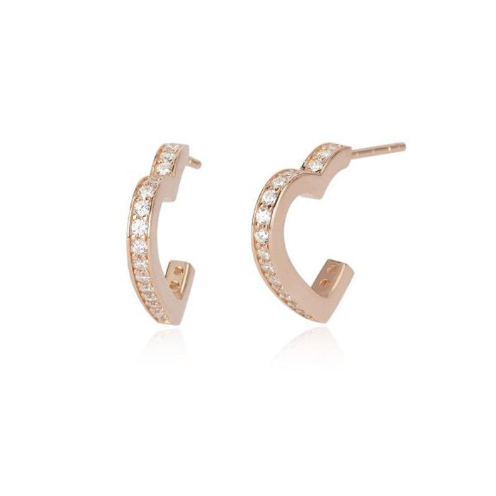BOUCLES D'OREILLES COEUR OUVERT