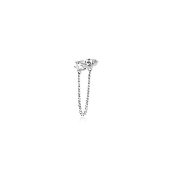 BOUCLE D'OREILLE UNIQUE AVEC POINT LUMINEUX