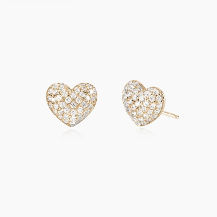 PAVÉ HEART EARRINGS