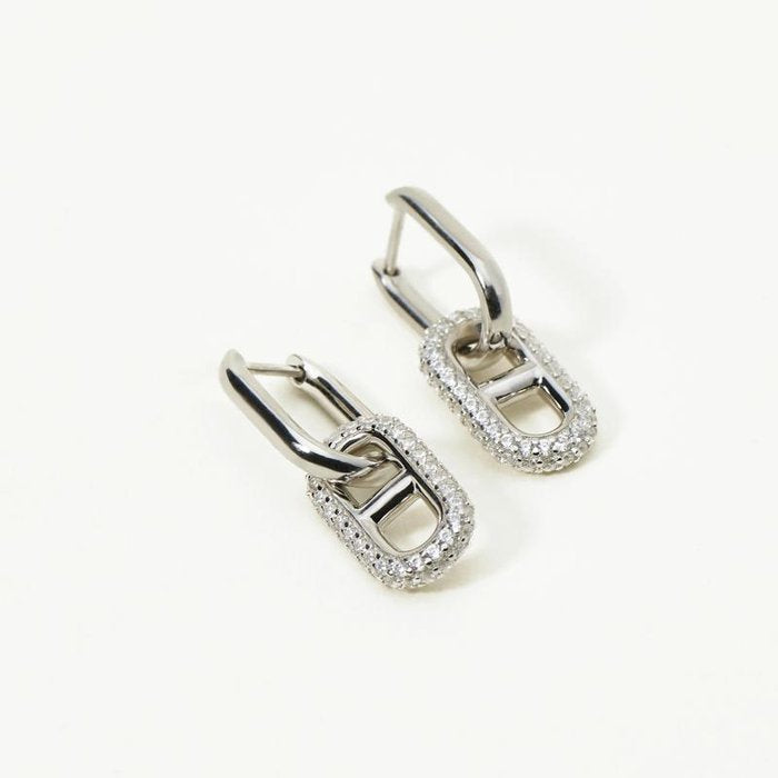 BOUCLES D'OREILLES EN ARGENT 925/