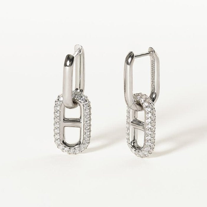 BOUCLES D'OREILLES EN ARGENT 925/