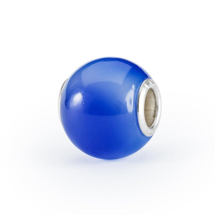 Agate bleu foncé ronde