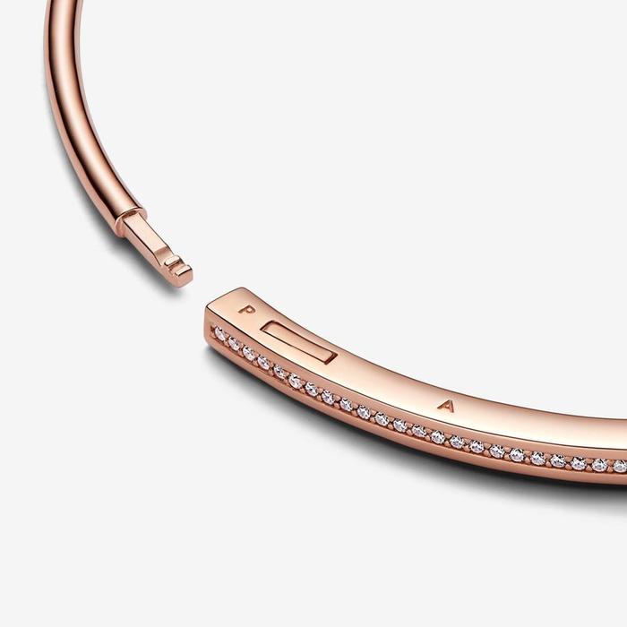 Bracciale Rigido Signature con Pavé