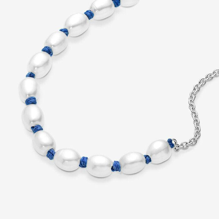 Bracciale con Perle Coltivate d'Acqua Dolce Trattate