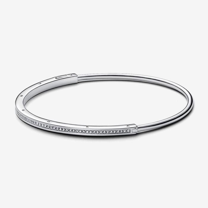 Bracciale Rigido Signature con Pavé