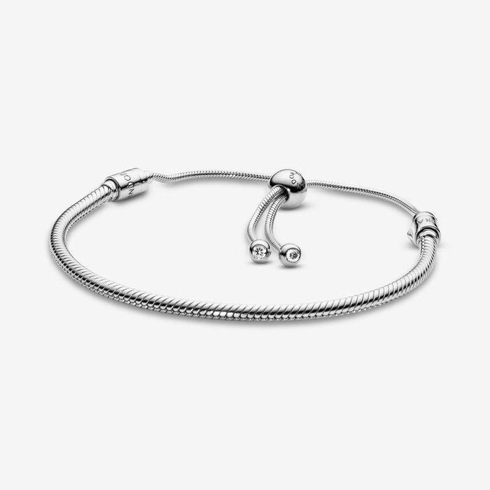 Bracciale Pandora Moments con maglia snake e chiusura regolabile
