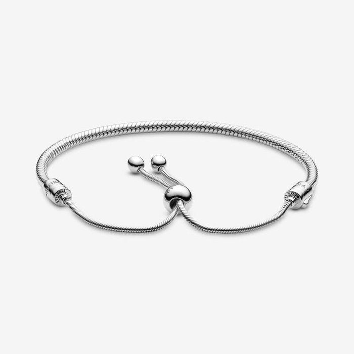 Bracciale Pandora Moments con maglia snake e chiusura regolabile