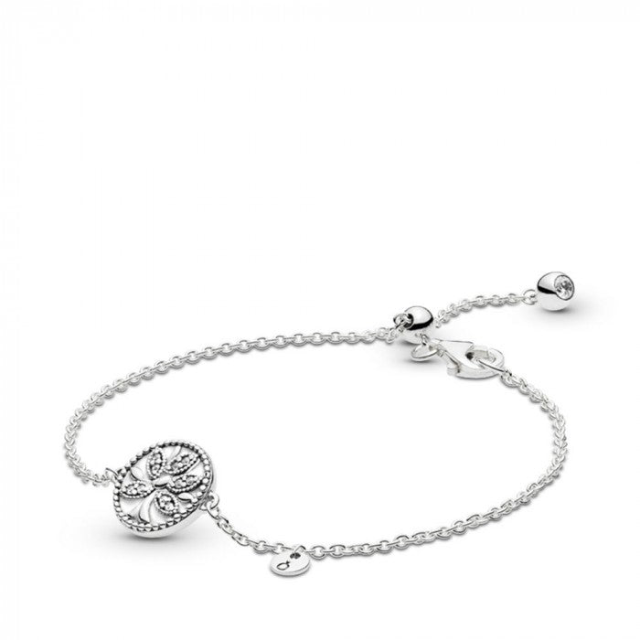 Sparkling Family Tree Bracelet with Adjustable Clasp