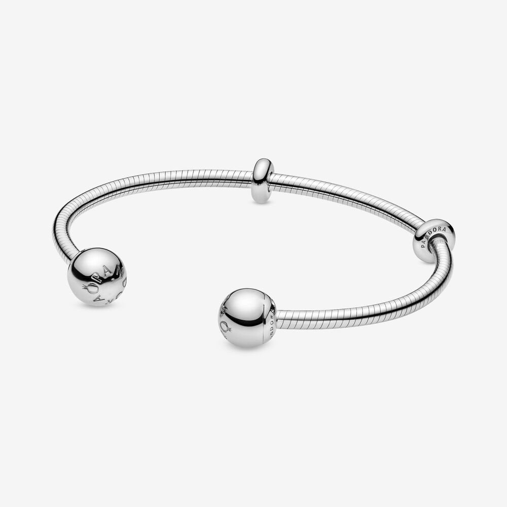 Bracciale Rigido Aperto Maglia Snake Pandora Moments