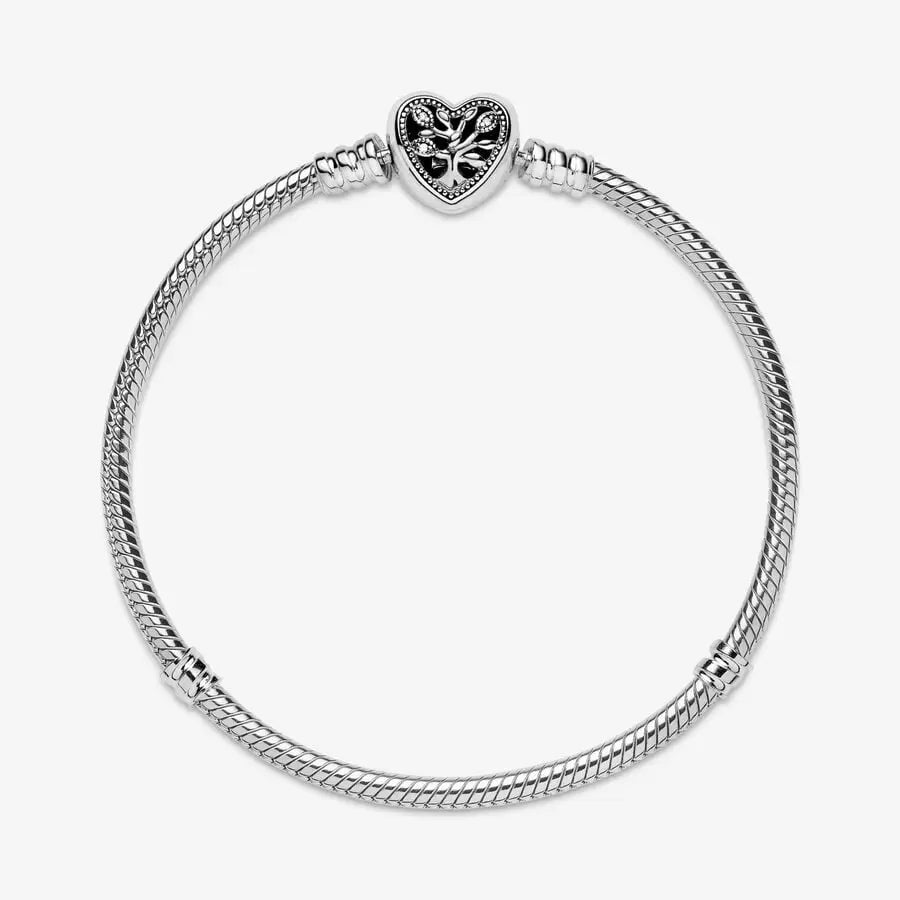 Bracelet avec fermoir cœur arbre généalogique