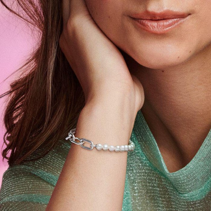 Bracelet à maillons Pandora ME en perles de culture d'eau douce traitées