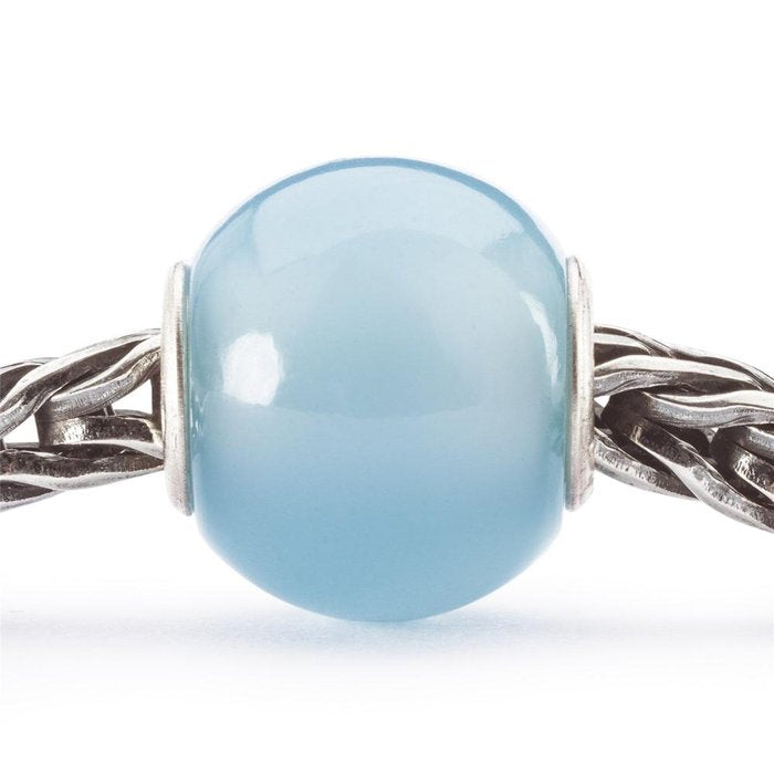 Round Light Blue Agate
