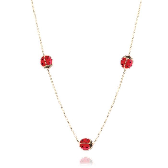 Collana Coccinelle d'Oro Vero