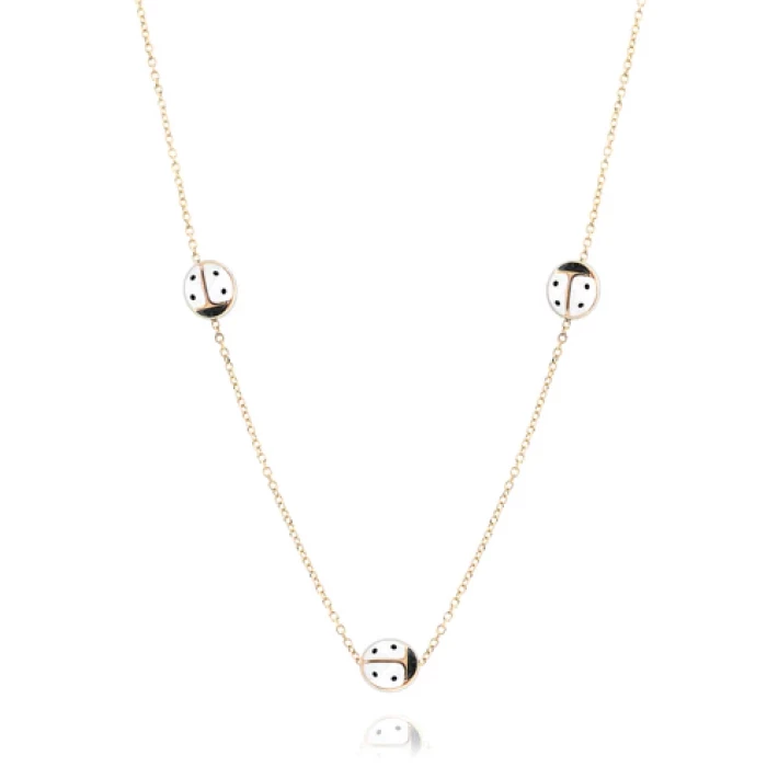 Collana Coccinelle d'Oro Vero