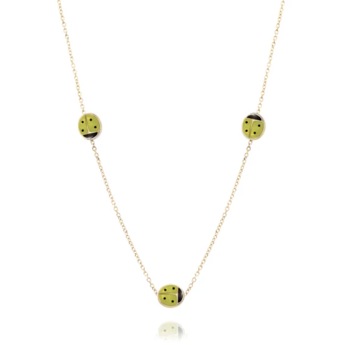Collana Coccinelle d'Oro Vero