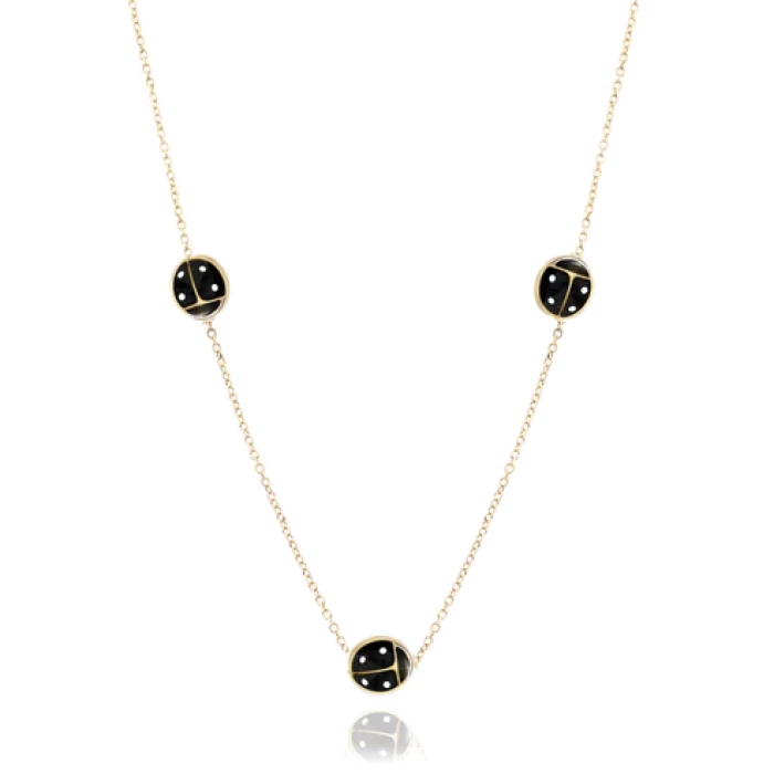 Collana Coccinelle d'Oro Vero
