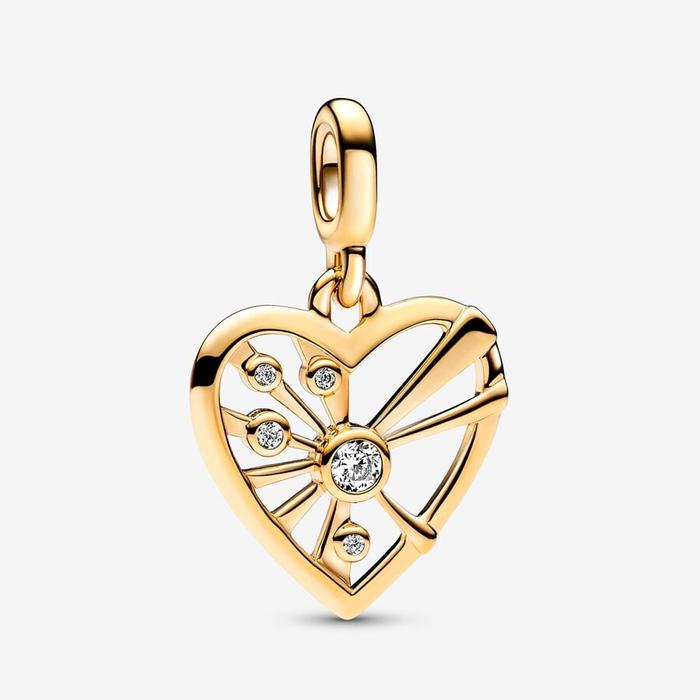 Charm Médaillon Cœur et Rayons Pandora ME