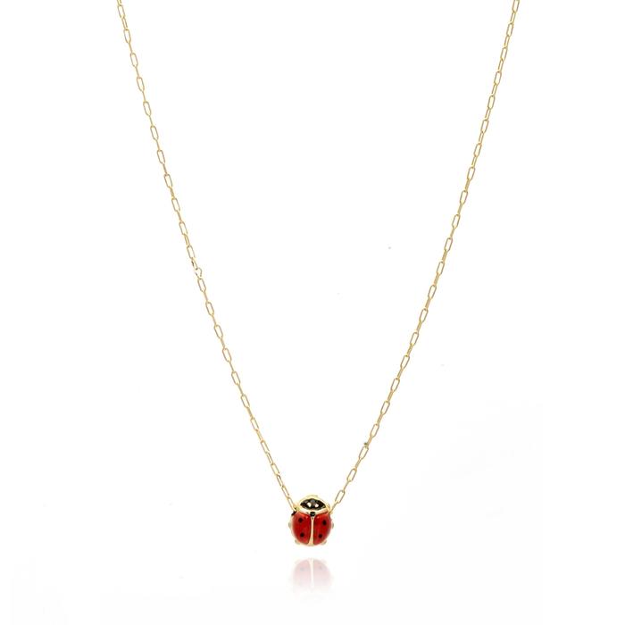 Collana Coccinella d'Oro Vero