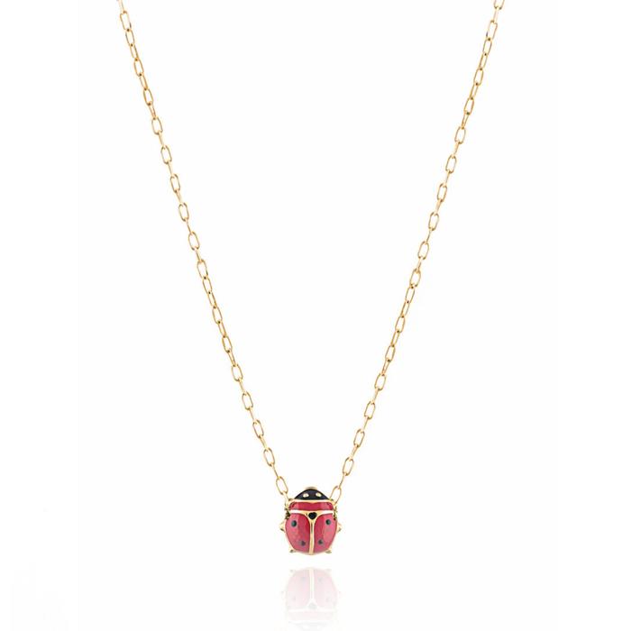 Collana Coccinella d'Oro Vero