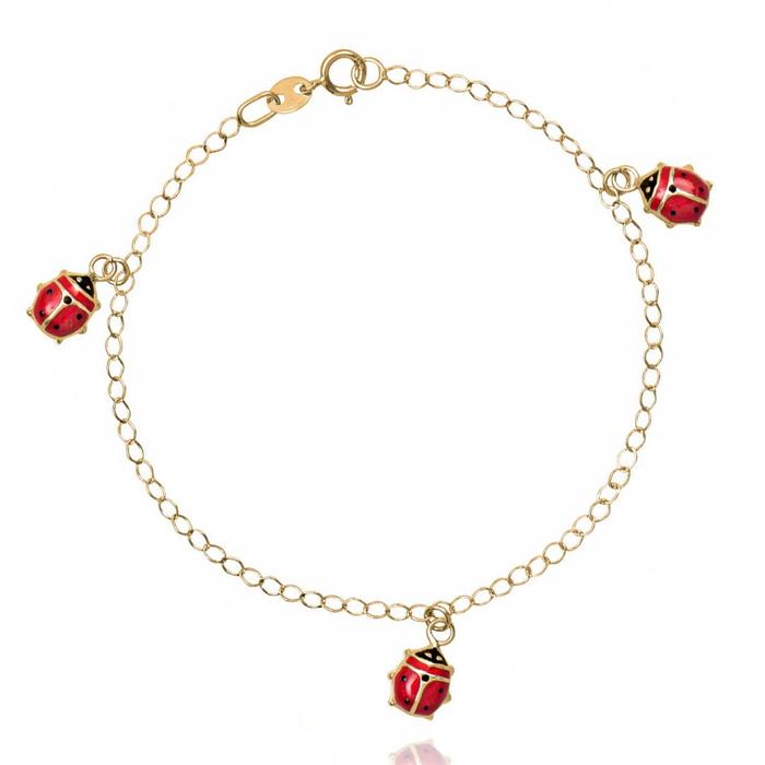 Bracciale Girl Coccinelle d'Oro Vero