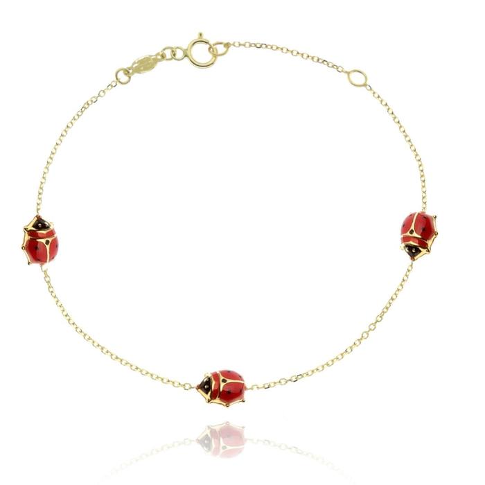 Bracciale Girl Coccinelle d'Oro Vero