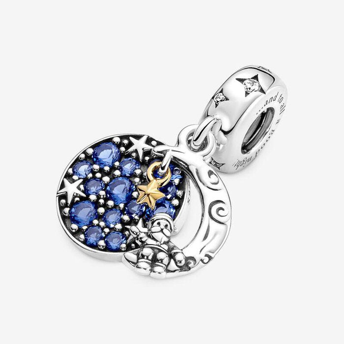 Charm Pendente Babbo Natale sulla Luna