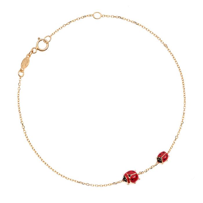 Bracciale Girl Coccinella d'Oro Vero