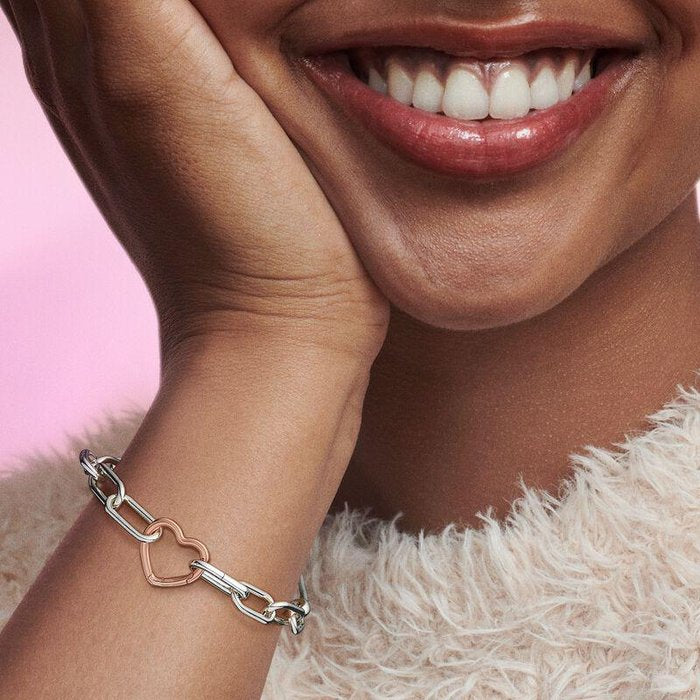Pandora ME Heart Connector Charm