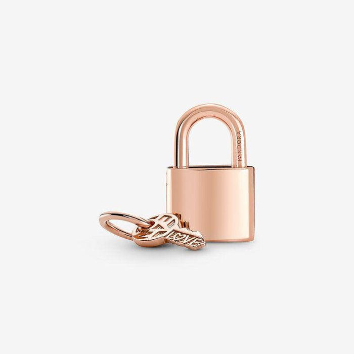 Charm Pendente Lucchetto e Chiave dell'Amore