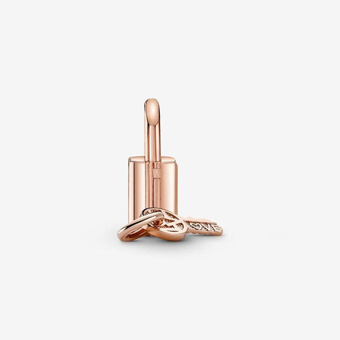 Charm Pendente Lucchetto e Chiave dell'Amore