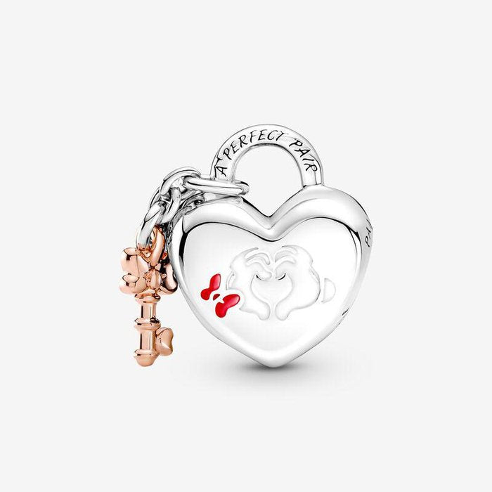 Disney, Charm Lucchetto d'Amore Mickey Mouse & Minnie