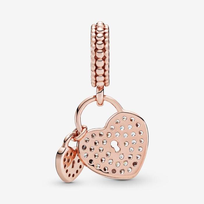 Love Lock Pendant Charm