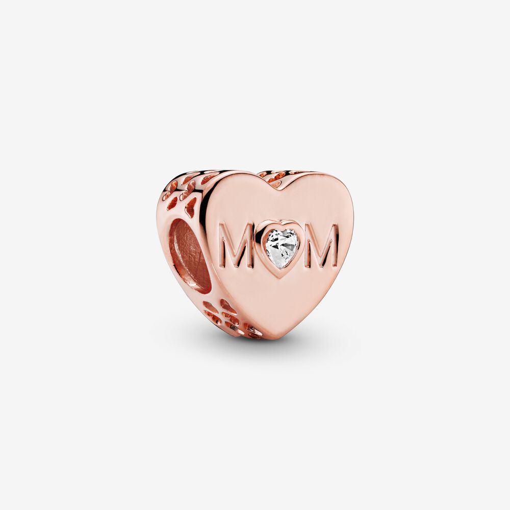 Charm rosè cuore di mamma